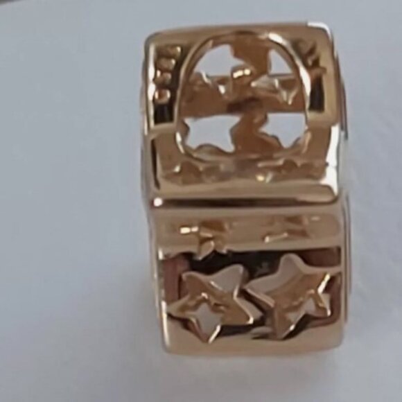 Authentic PANDORA *RETIRED AND RARE* 14K Gold Radiant Star Charm 752361C00 - Picture 10 of 15